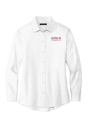 Women's Long Sleeve Stretch Woven Shirt - Image 3